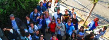 Spanish students in group classes in Santiago